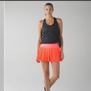 Lululemon pleat to street skirt II grapefruit